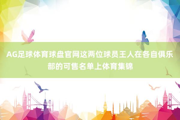 AG足球体育球盘官网这两位球员王人在各自俱乐部的可售名单上体育集锦