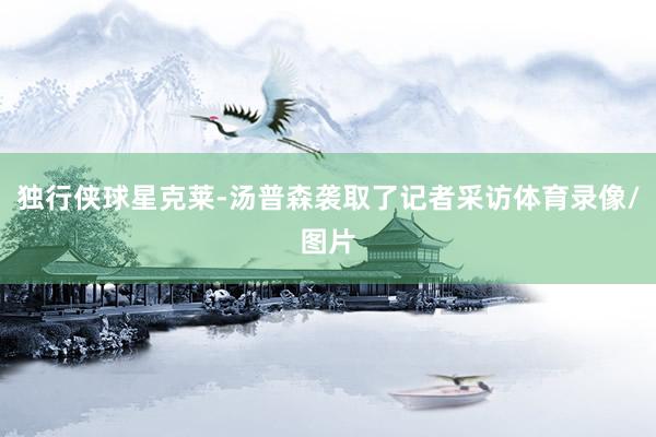 独行侠球星克莱-汤普森袭取了记者采访体育录像/图片