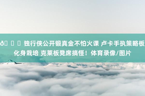 👏独行侠公开锻真金不怕火课 卢卡手执策略板化身栽培 克莱板凳席搞怪！体育录像/图片