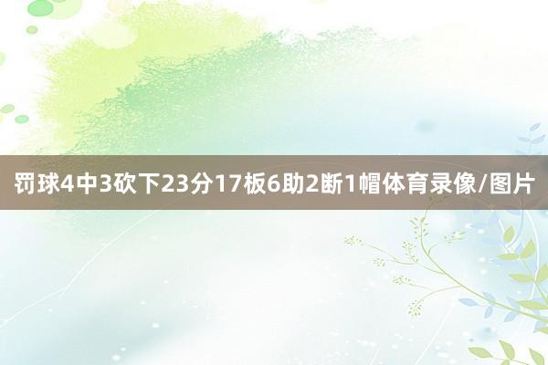 罚球4中3砍下23分17板6助2断1帽体育录像/图片