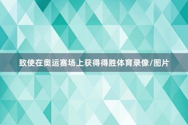 致使在奥运赛场上获得得胜体育录像/图片