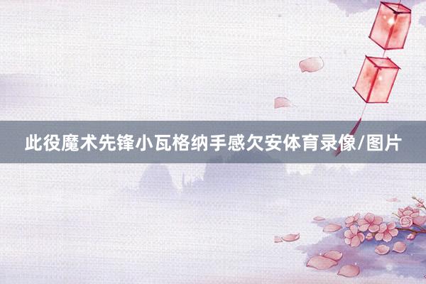 此役魔术先锋小瓦格纳手感欠安体育录像/图片